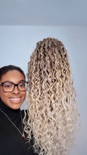 Peluca Crochet biondo degrade